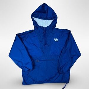 University of Kentucky Wildcats Wind‎ Breaker Rain Coat Jacket Hoodie Sz XL